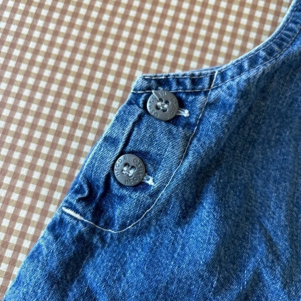Vintage OshKosh Toddler denim overalls style‎ jumper dress. Size 4